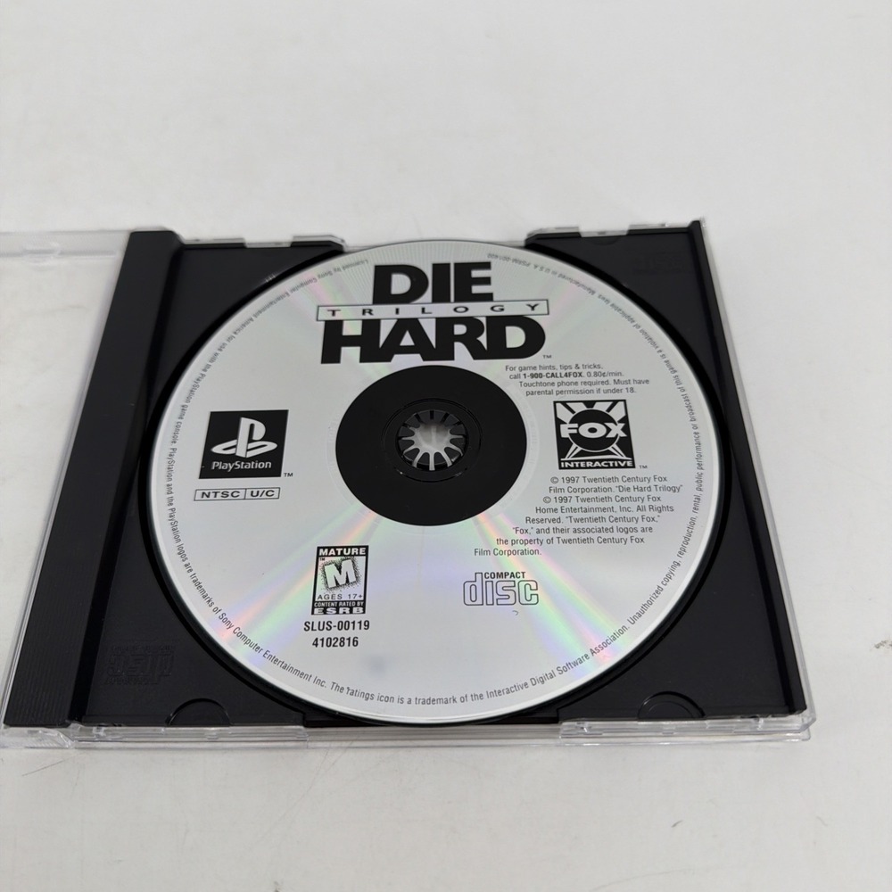 Fox Interactive Die Hard Trilogy (Sony PlayStation 1, 1997) NTSC-U/C M Game